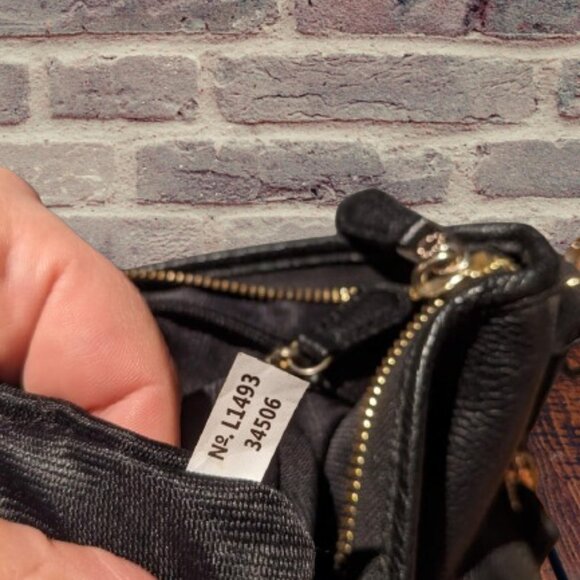 Coach leather studded crossbody black - Picture 3 of 3